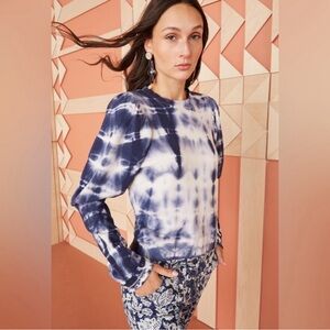 Ulla Johnson Philo Sweatshirt Tie Dye Small NWT